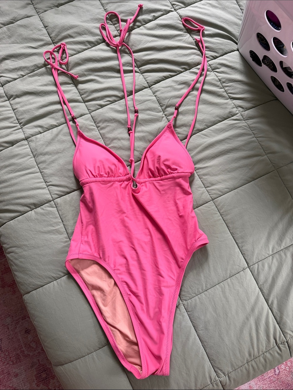 J. Crew Hot Pink One-Piece Swimsuit